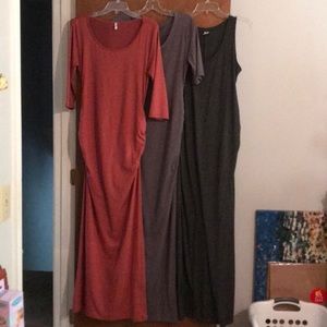 Lot of 3 maternity dresses all size medium